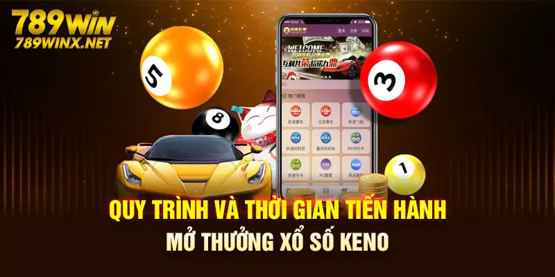 Quy trình và thời gian tiến hành mở thưởng xổ số Keno